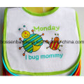 OEM Produce Customized Design Printed Cute Cartoon Cotton Terry Infant Baby Bibs